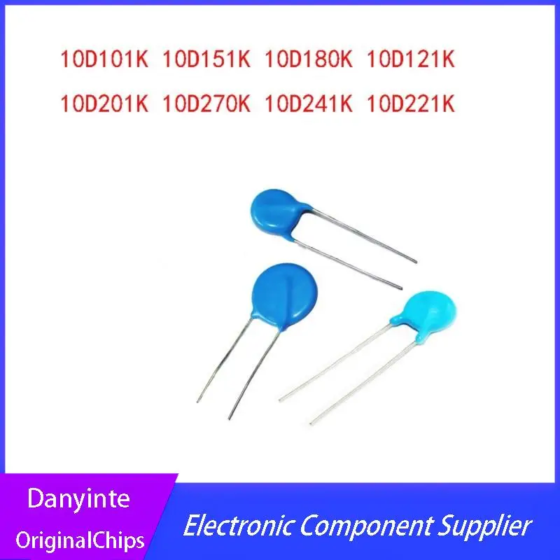 

NEW 10D101K 10D151K 10D180K 10D180K 10D121K 10D201K 10D270K 10D241K 10D221K 10MM 40PCS/LOT