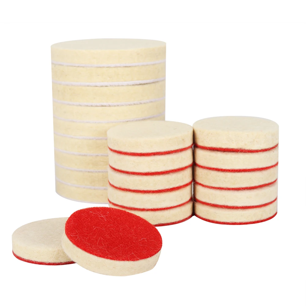 SIFANG Wollfilz-Polierpads, Schleifscheibe für Glas, Edelstahlpolitur, Reparatur von Kratzern, 2–7 Zoll weiche Filzscheiben, 2 Stück