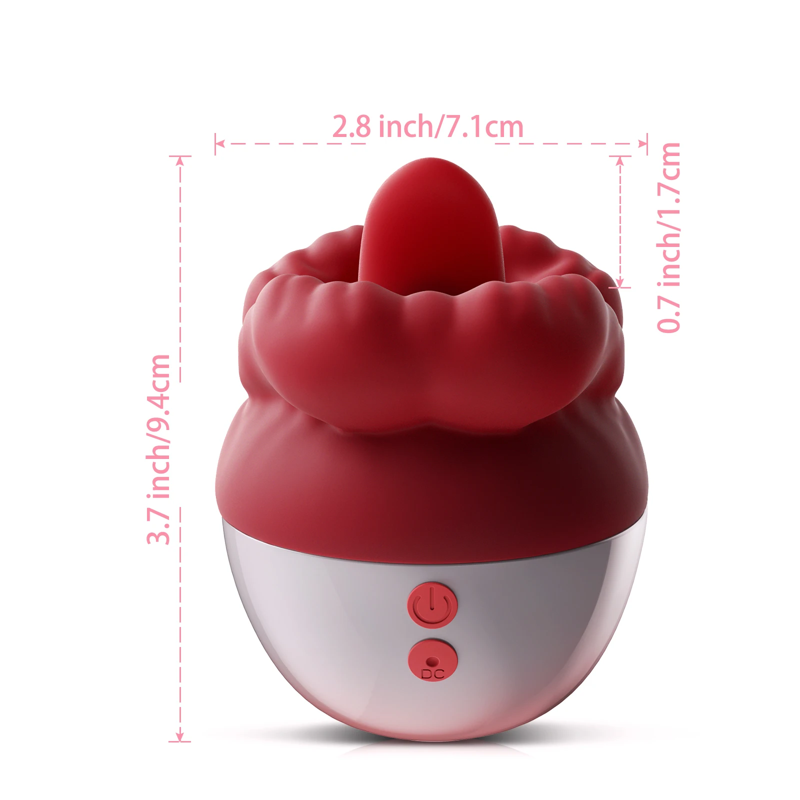 Red Lips Rose Vibrator Clitoris Stimulator Licking Tongue Masturbator G Spot Massager For Women Sil_voghion.com