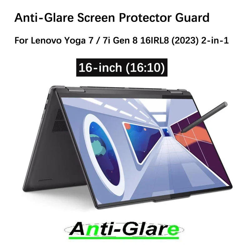 2X Protezione Dello Schermo Ultra Trasparente/Antiriflesso/Anti Raggi Blu Per Laptop Lenovo Yoga 7/ 7I Gen 8 16 Irl8 (2023) 2-In-1 16 "16:10