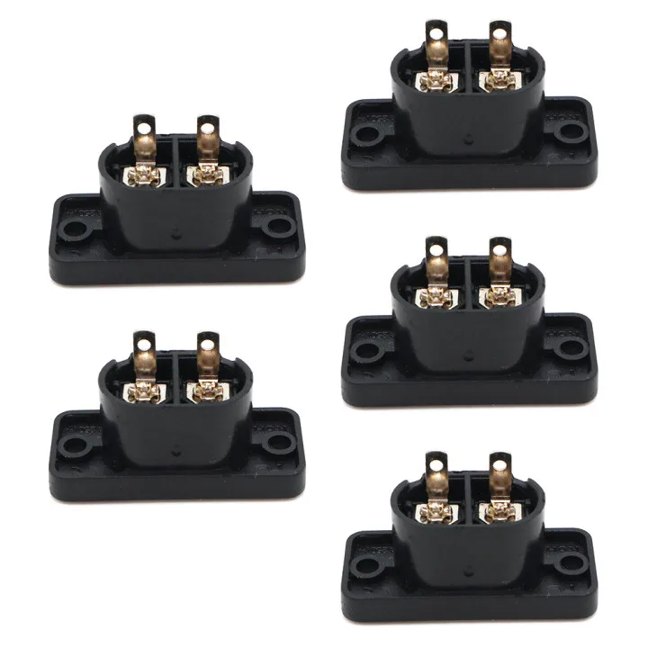 Power Plug Electrical Sockets Adapter 5PC C8 Male Power Socket Female Plug Power Outlet Embedded Electric Connector AC 2.5A 250V 8-Shaped Plug Socket 35mm*15mm