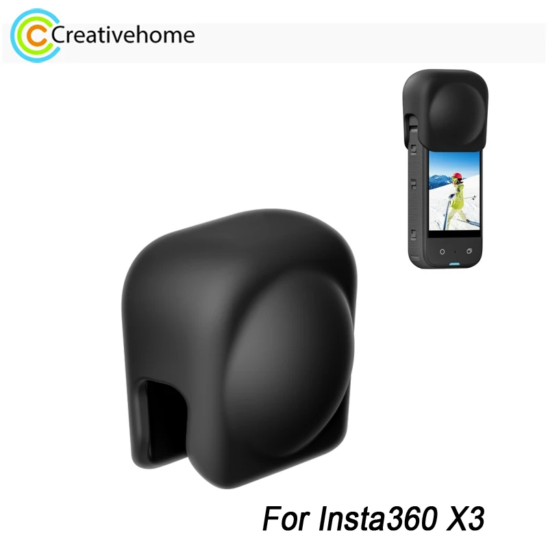 

PULUZ силиконовая крышка объектива для Insta360 X3 защитная крышка объектива панорамной камеры