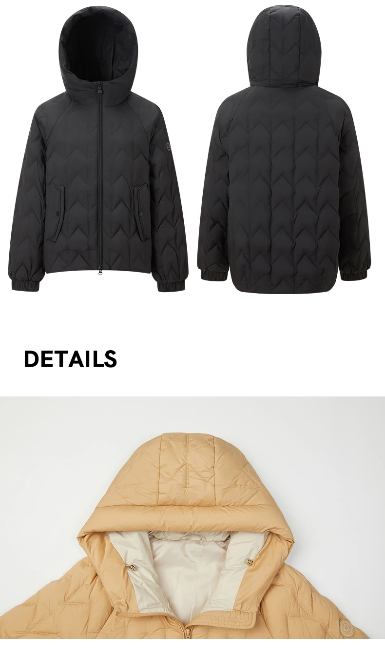 Chericom Korean Fashion Hooded Women's Autumn Winter Down Jacket Light Plaid Casual Versatile Solid Color Puffer Coats 299059