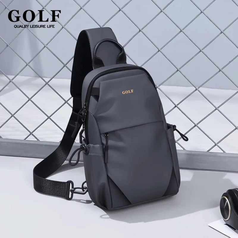 

GOLF New Men Chest Bag Single Shoulder Crossbody Bags Waterproof Men's Sling Bag Oxford Cloth Handbag One Shoulder Backpack