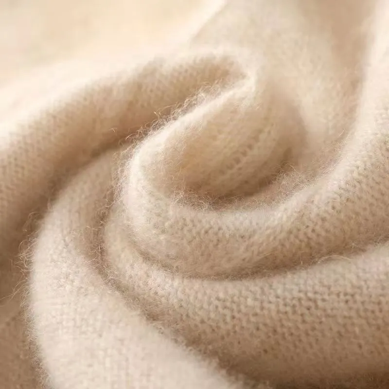 Cashmere Woollen Blend Sweater Men\'s jumpers Loose Thickened O-neck Autumn Winter Christmas Pullovers Male Knitted Sweater