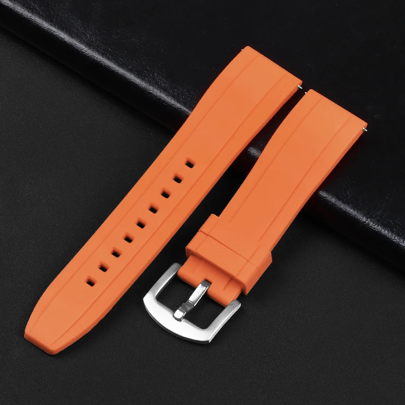 Enhanced Silicone Sport Watch Band - Waterproof Rubber Strap, Universal 20mm & 22mm Wristband Bracelet