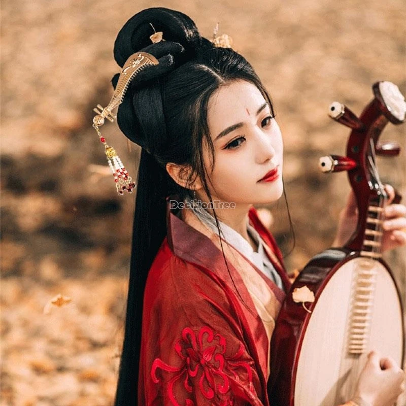 Hanfu hair accessories Pipa comb fringe headdress Ming dynasty style hairpin