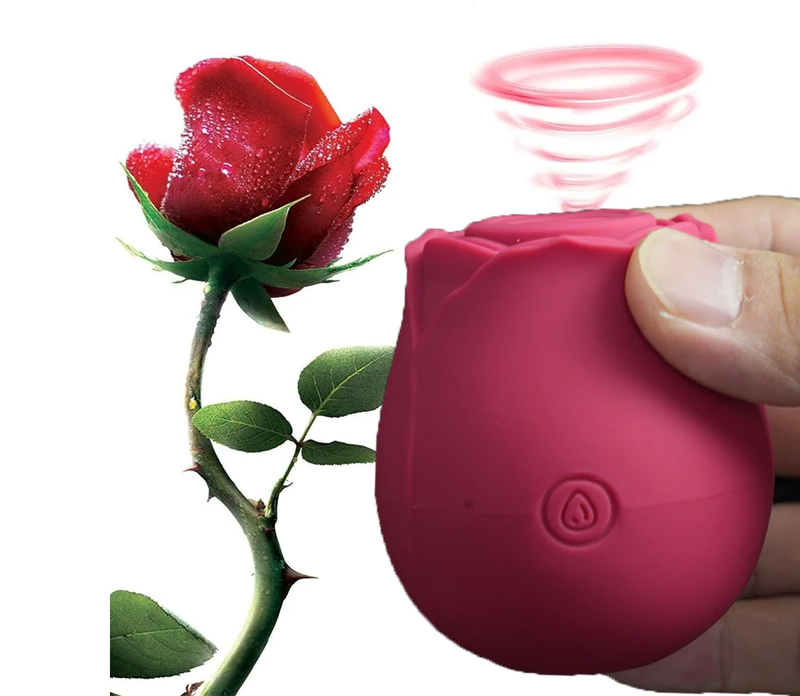 Rose Shape Vagina Sucking Vibrator Intimate Good Nipple Sucker Oral Licking Clitoris Sex Stimulator G Spot Vibrators Woman