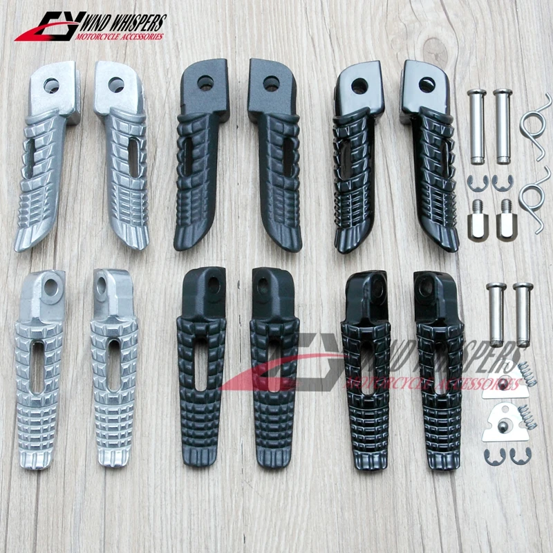 Motorcycle Front Rear Footrests Foot pegs For Suzuki GSXR 600 750 1000 GSXR600 GSXR750 GSXR1000 GSX1300R GSX1300 B-king Hayabusa motorcycle accessories motorcycle footrests motorcycle foot pedals