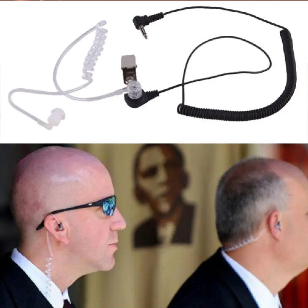 

3.5mm Mobile Phone Anti-Radiation Music Earphone Fit For Motorola Series ICOM High Quality Earpiece Transparent Cable With Clip