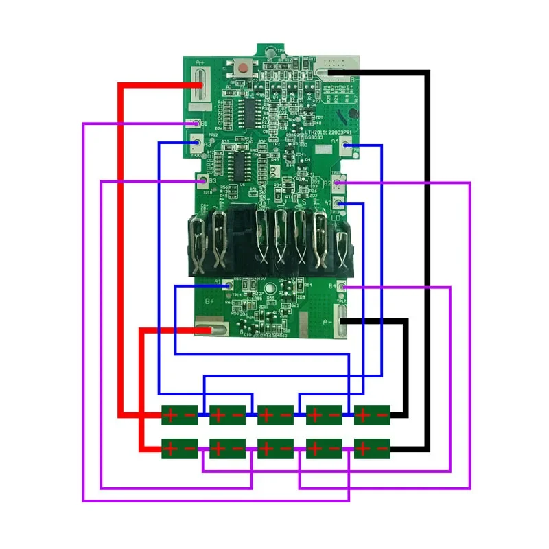 BSL36A18 リチウムイオン電池プラスチックケース PCB ボード回路 