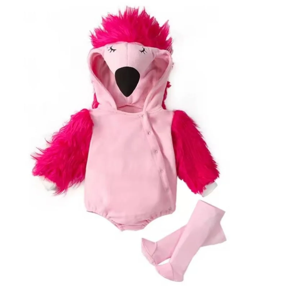 2pcs/set Carnival Spring Baby Rompers Hooded Fleece Toddler Infant Clothes Overall Bodysuits Jumpsuit Costume For Kids Girl Boy