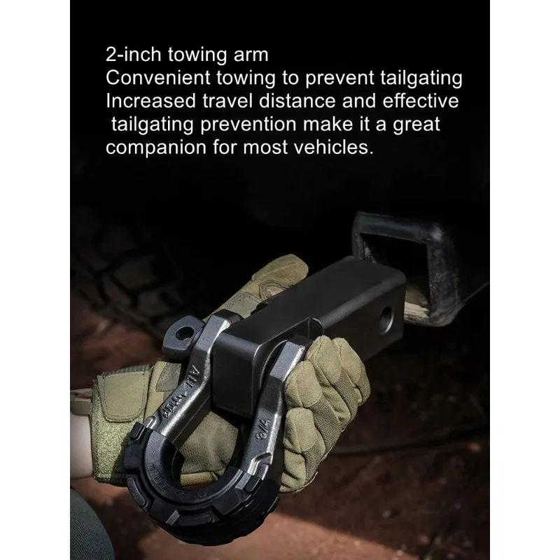 NEW 1PCS Rear Tow Hook Manganese Steel rear tow hook towing for Off-road vehicle trailer arm shaped square mouth hook U-hooks