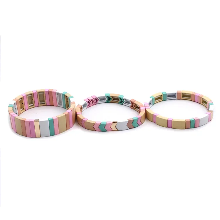 2023 Network Red Cross-border Explosive Women's Enamel Bracelet Personality Fashion DIY Bracelet Accessories 6
