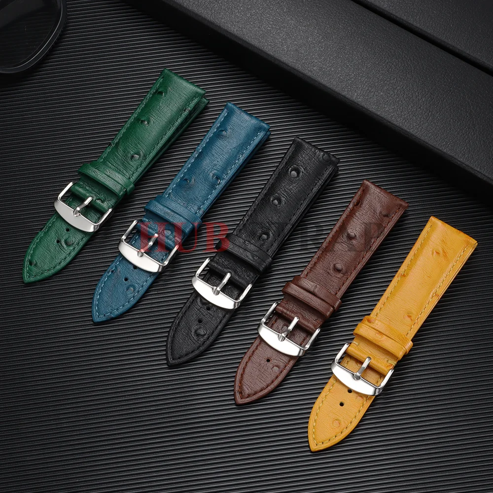 Premium Cowhide Leather Strap with Universal Butterfly Buckle