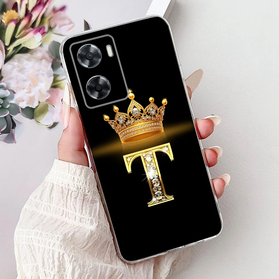 Elegant Crown Letters Soft Silicone Phone Case