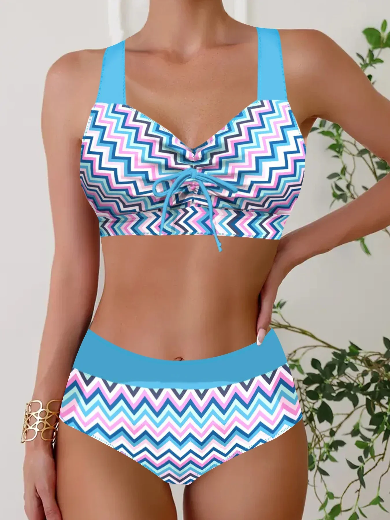 【🌊海岸度假】Wrinkle Shirring Bikini main image 0