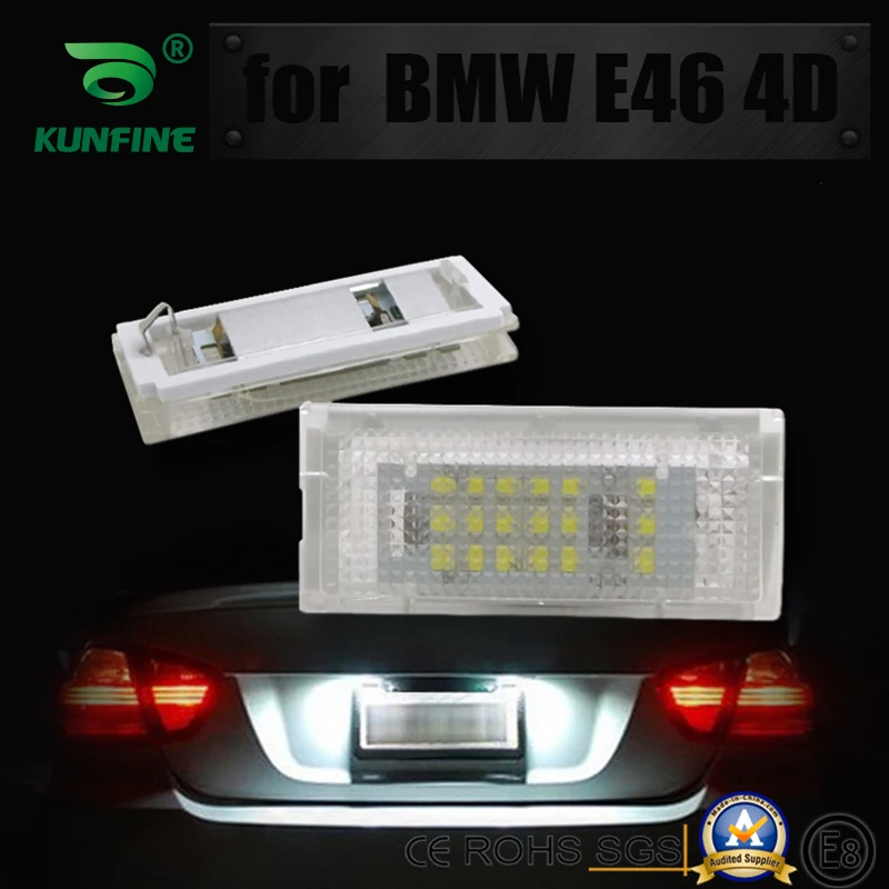

2PCS Car LED Number License Plate Light LED License Lamp For BMW 46-4D 1998-2005 OEM No.51138236269 51138236854