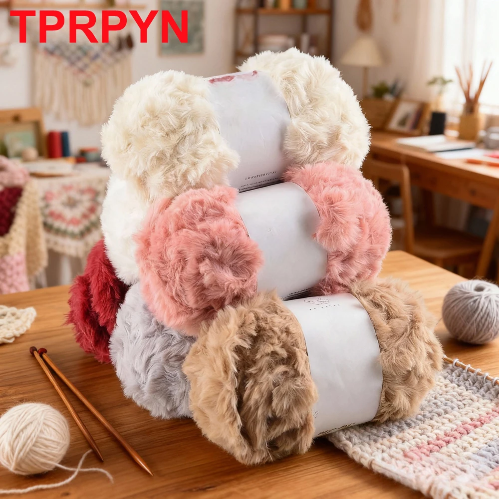 1Pc 100g Super Chunky Fur Yarn for Hand Knitting