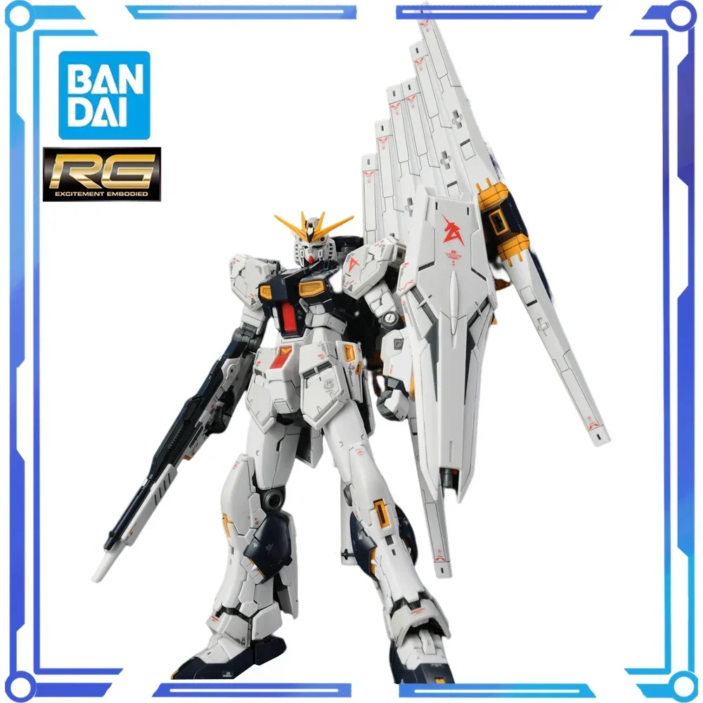 

RG 32 1/144 RX-93 NU V GUNDAM Bandai оригинальная сборная экшн-фигурка модель игрушки коллекционные аниме украшения мальчик для детей