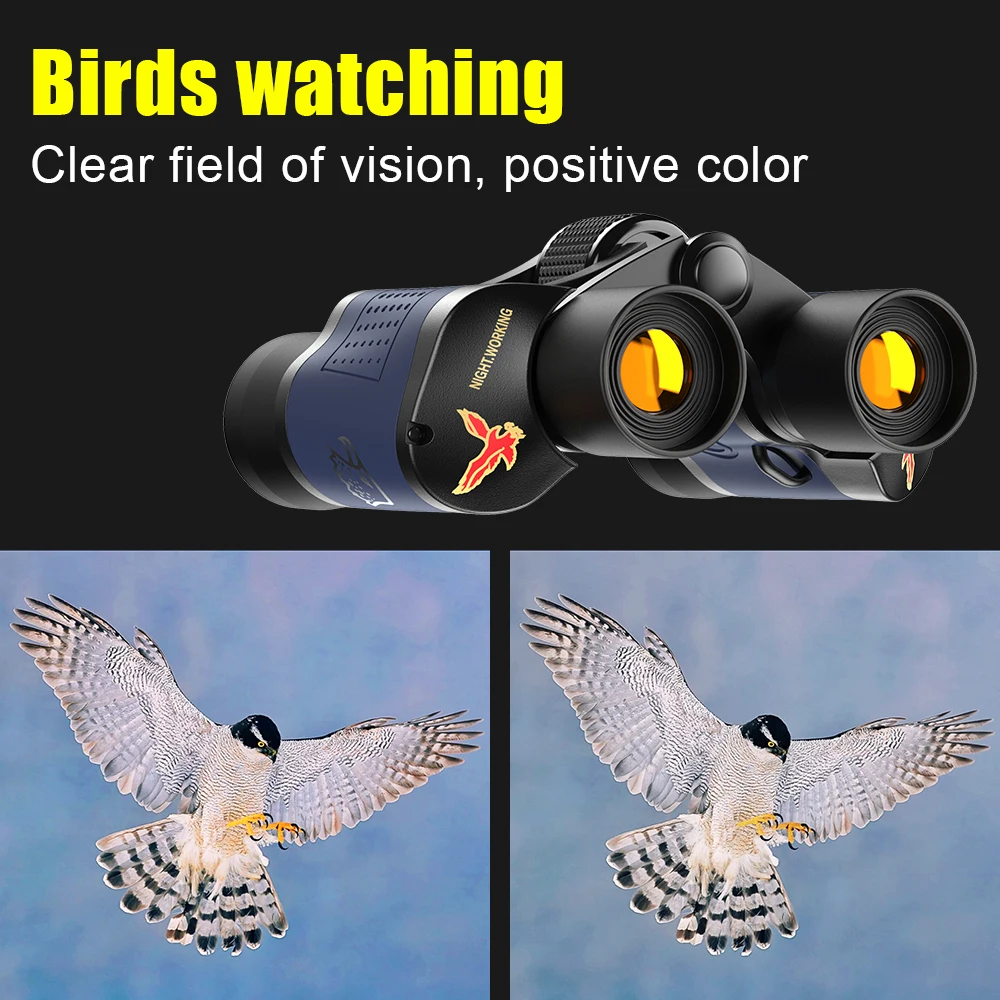 High Clarity Telescope 60X60 Binoculars 3000M Powerful Optical Lens Bak4 Prism Night Vision For Outdoor Hunting Sports Camping 3