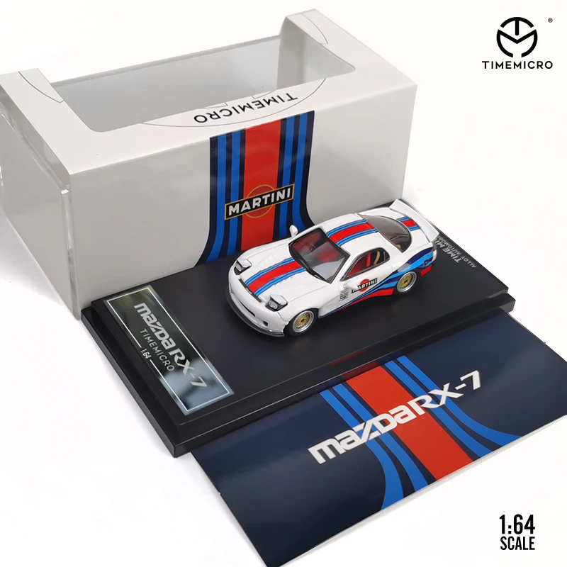 

Time Micro 1/64 Model Car RX-7 Alloy Die-cast Vehicle Display Collection -White