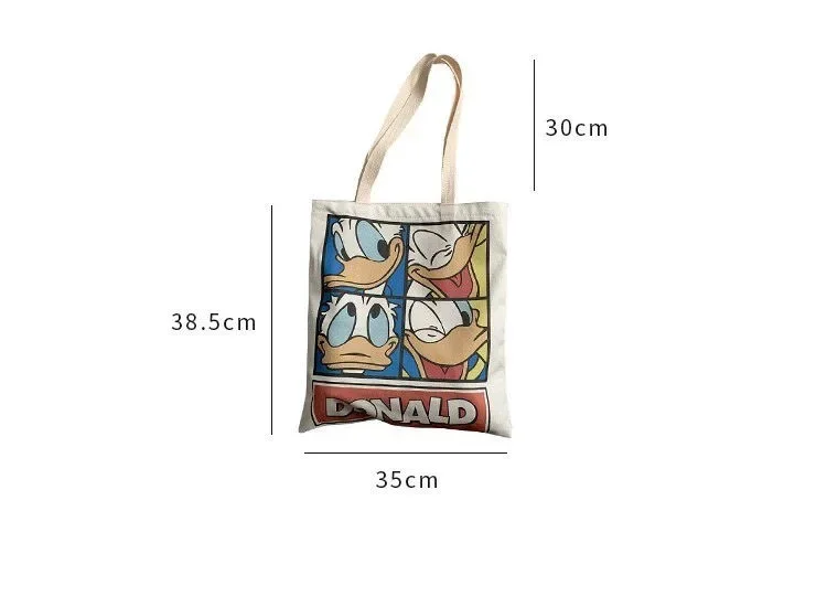 New Disney Donald Duck canvas shopping bag ladies shoulder bag gift toy 5