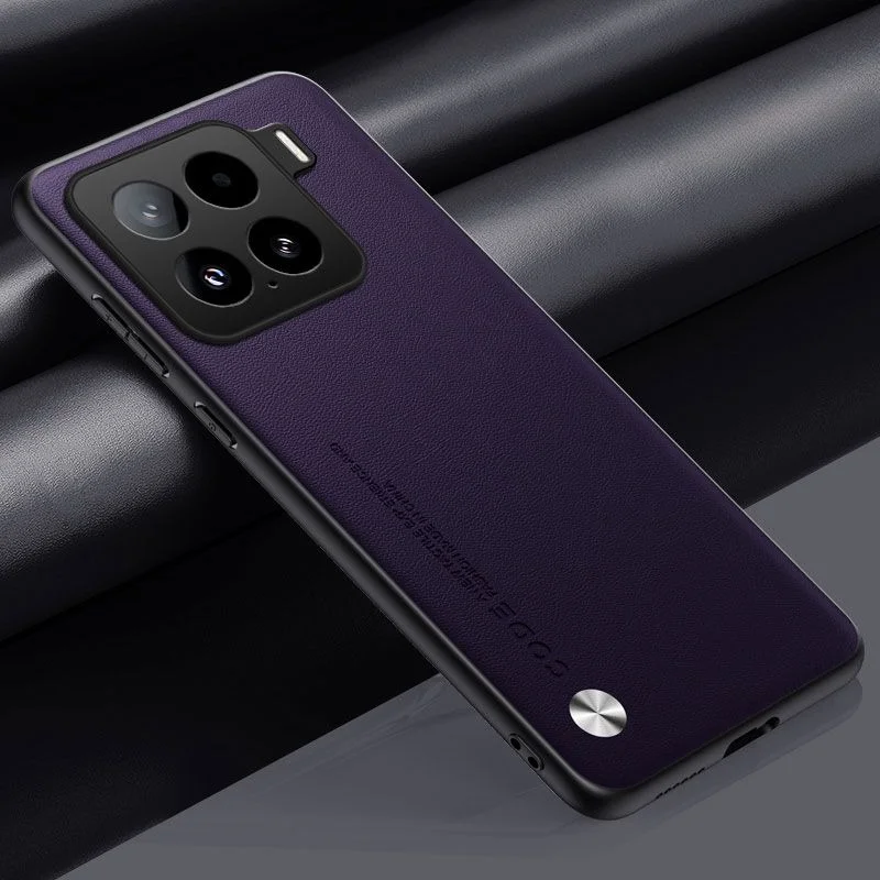 Premium PU Leather Matte Case with Silicone Ultra-Thin Shockproof Bumper Cover