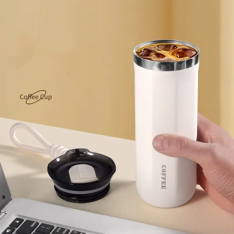 Thermal Mug 304 Stainless Steel Insulated Water Cup Business Office Portable Cold Coffee Cup Gift Leakproof Travle Drinkware