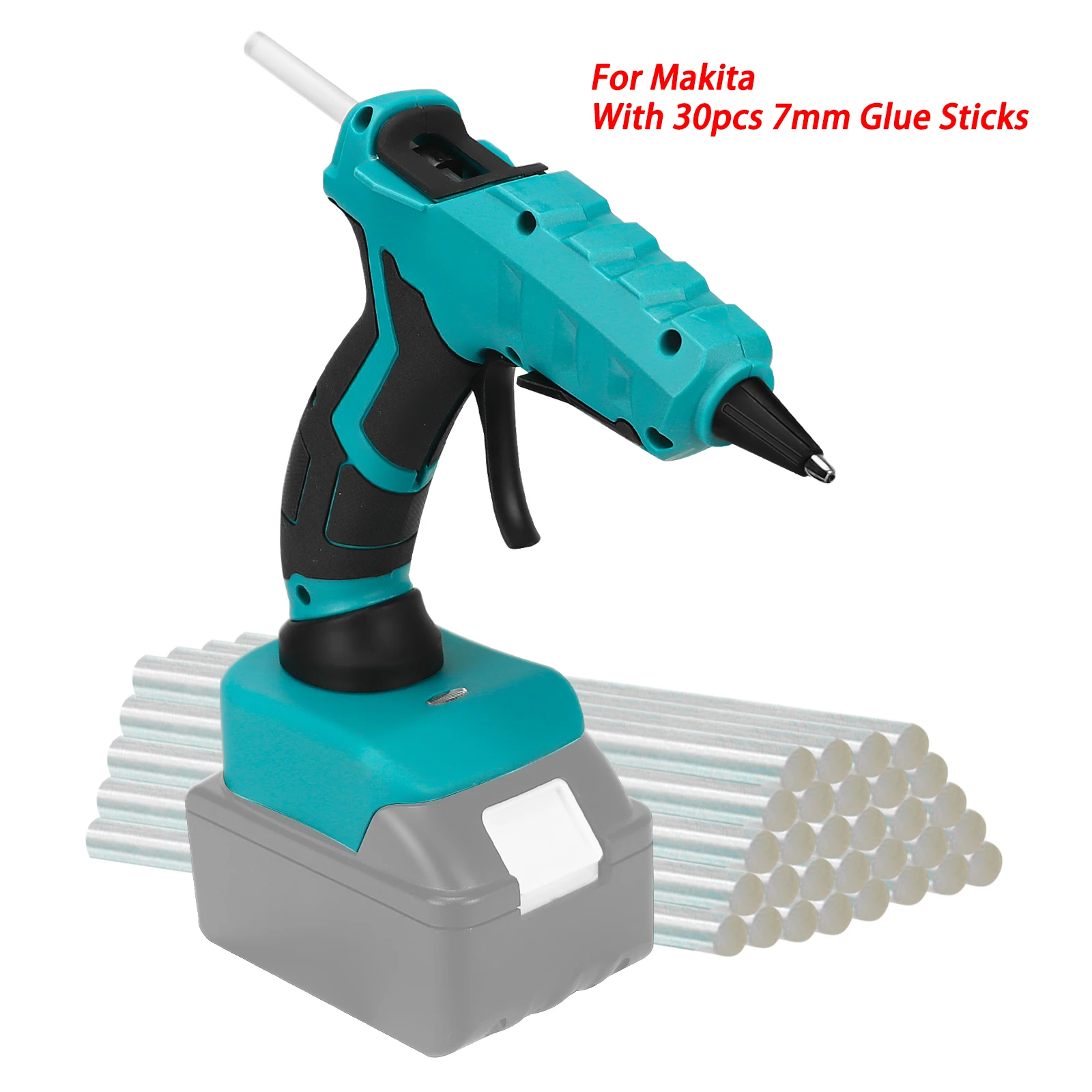 Cordless Hot Melt Glue Gun for Dewalt/Makita/Milwaukee 18V Li-ion Battery  with 30pcs 7mm Glue Sticks Electric Repair Power Tool - AliExpress