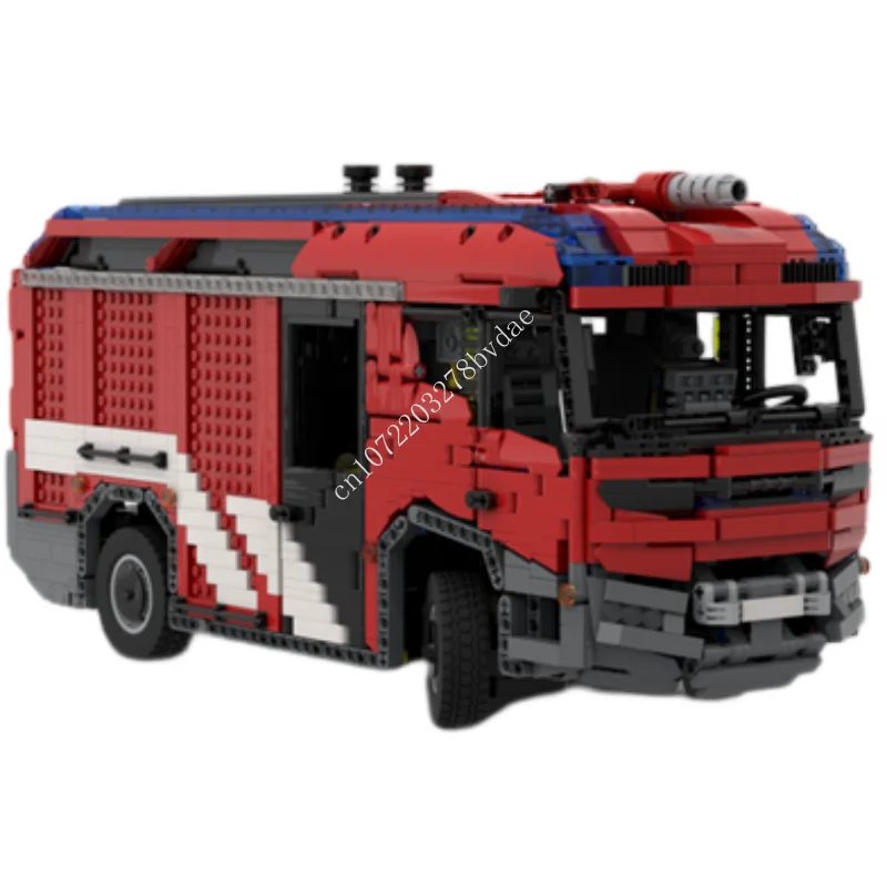 

4546PCS High-Tech Mechanical Manual Version MOC Fire Engine Rosenbauer RT Manual Model Kits Building DIY Blocks Toys Kids Gifts