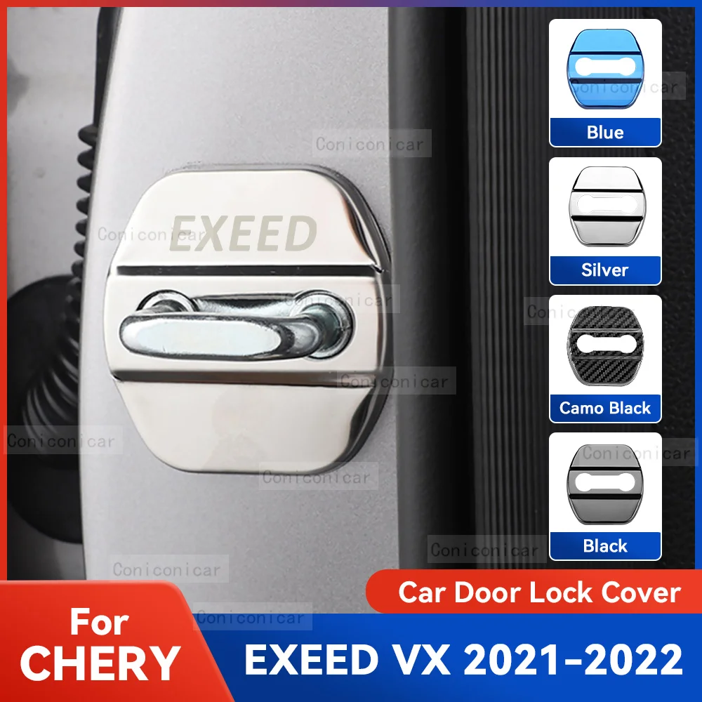 

Auto Car Door Lock Protect Cover Emblems Case Stainless Steel Decoration For CHERY EXEED VX 2021 2022 Protection Accessories