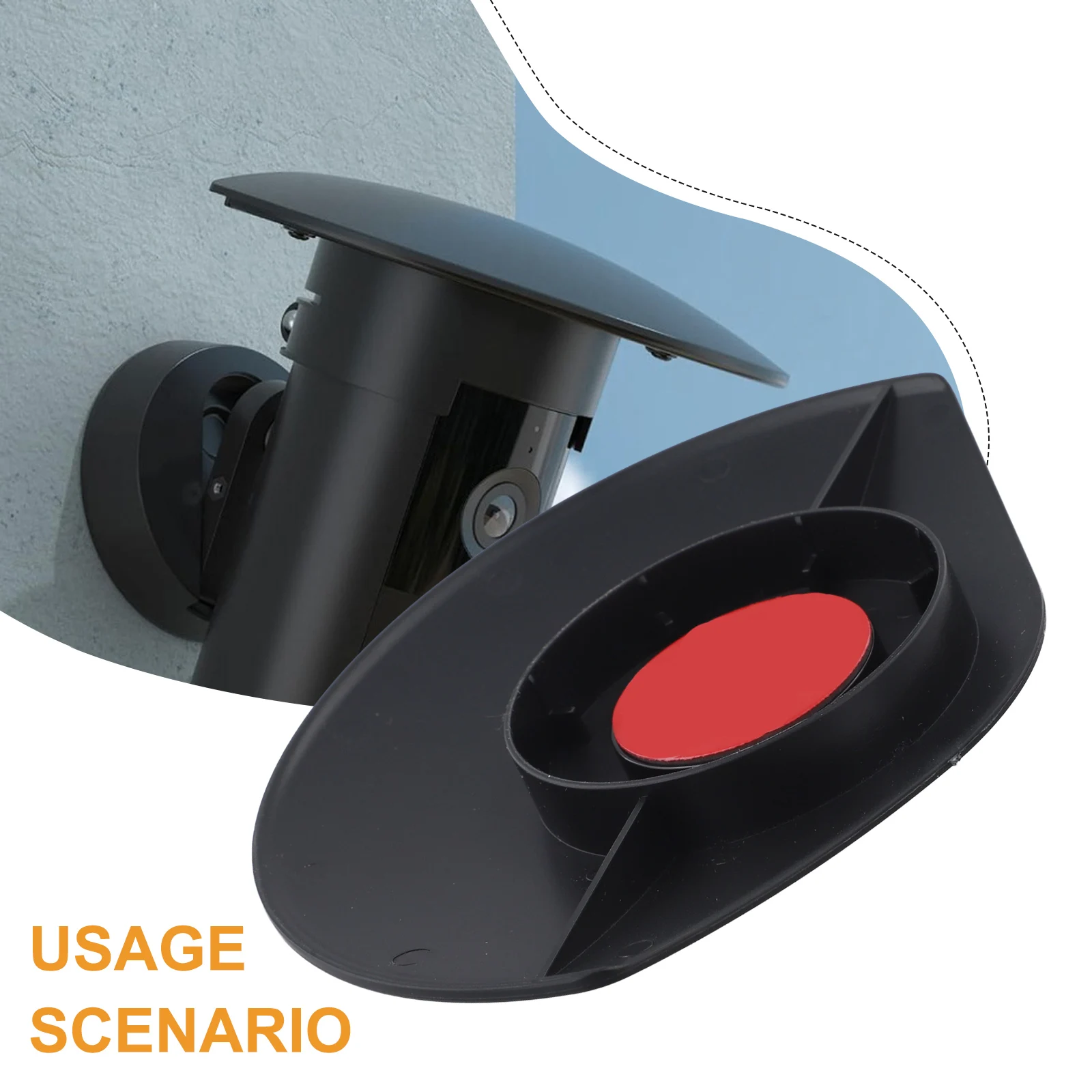 Su geçirmez ve yağmur geçirmez koruyucu kapak kamera kılıfı dış mekan kamerası için siyah duvara monte güvenlik kamerası koruma kılıfı