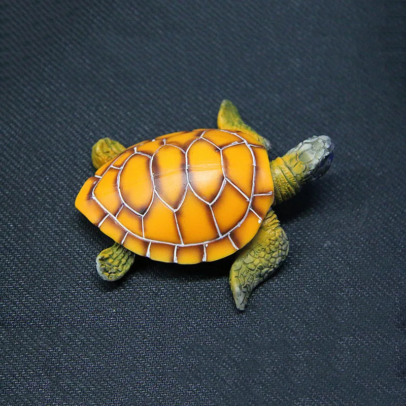 Aquarium Ornament Polyresin Turtle Tortoise Artificial Decoration Supply 1pcs