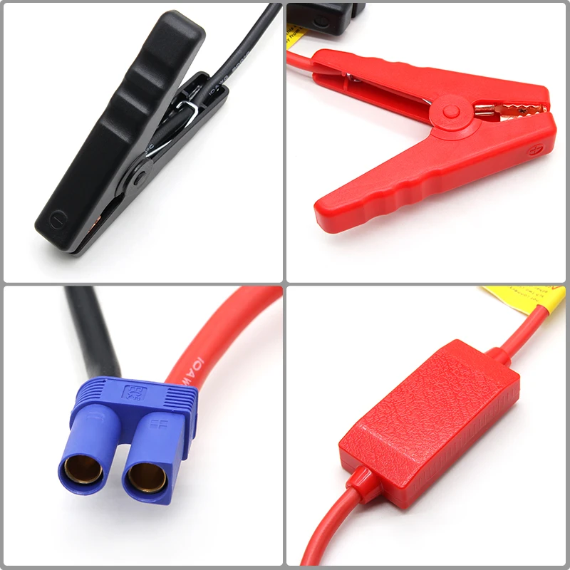Battery Clip Connector Emergency Jumper Cable Clamp Booster Universal 12V Car Starter Jump Alligator Clips 1/5/10pcs