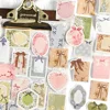 45pcs/Box Vintage Label Paper Scrapbooking Notes Handwritten Message DIY Handmade Collage Decorative Materials Office stationery 1