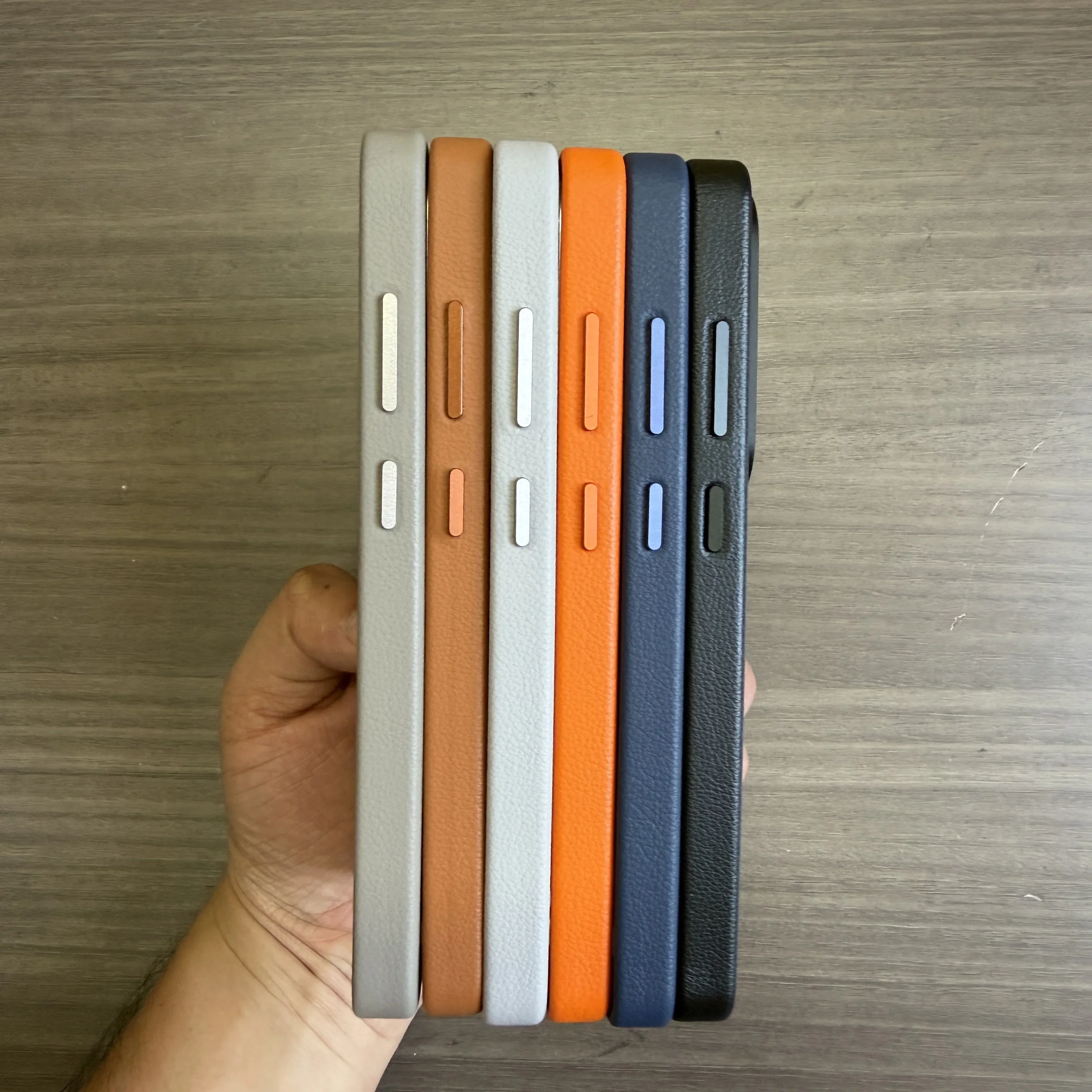 Elegant Leather Phone Case - Genuine Shockproof Protective Back Shell