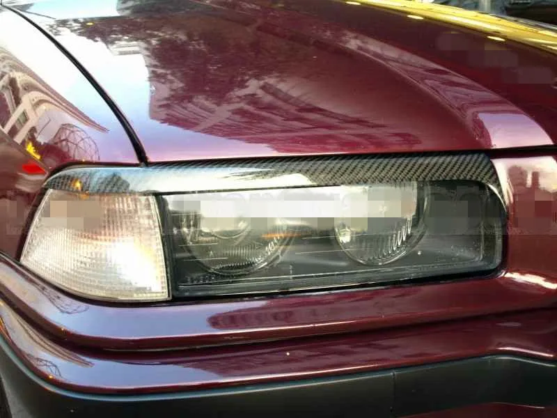 

Fit For Carbon Fiber 1992-1998 E36 3-SERIES 318is 320is 323is Coupe Headlights Eyelids Eyebrows