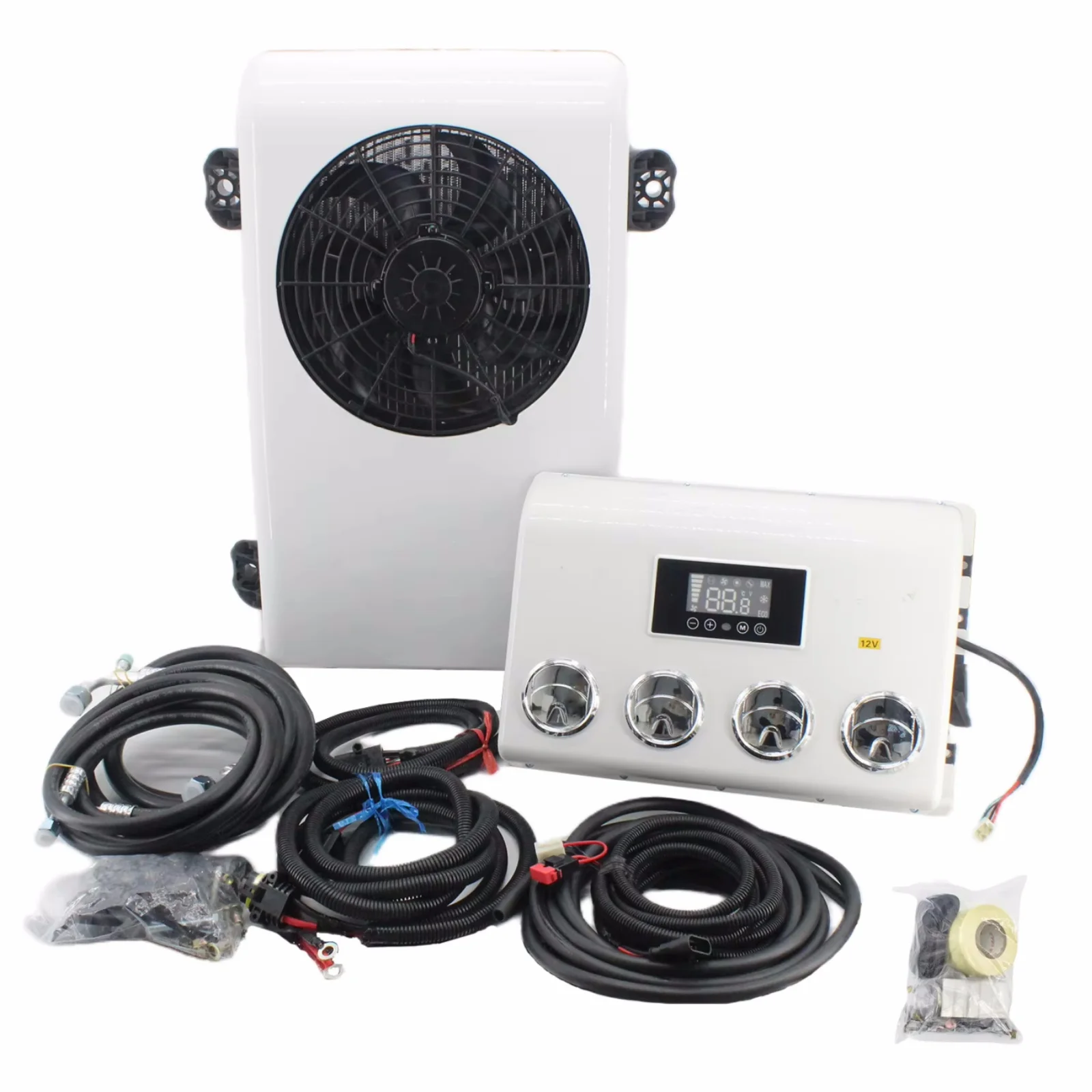 RV65F RV dedicated parking air conditioning 12V variable frequency cooling 24V RV modified hidden air conditioning