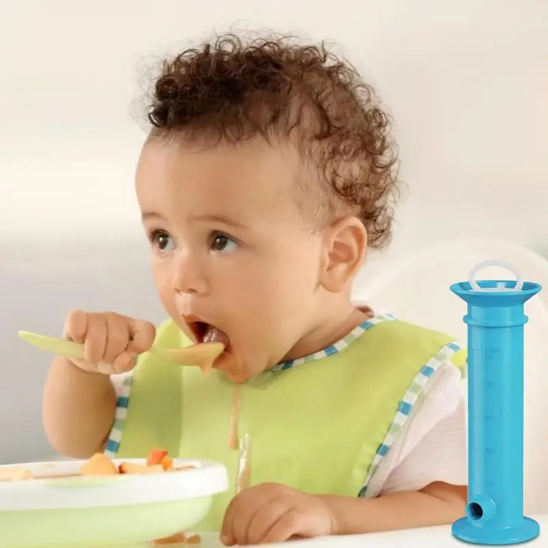 Baby Food Pouch Maker Reusable Pure Color Pouches Toddler Fruit Squeeze Puree Filler For Kids