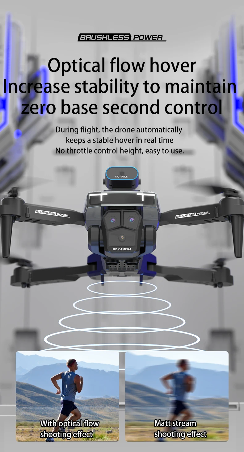 New H3 Drone 8K Professional Triple Camera 4K ESC WIFI FPV Obstacle Avoidance Four Axis Folding RC Aerial Photography Sell Apron