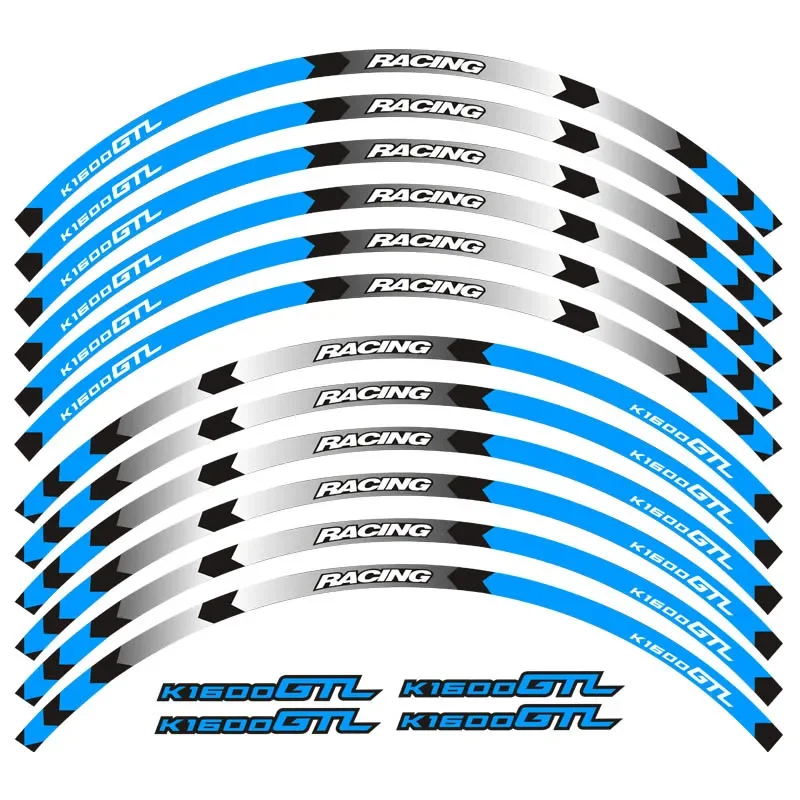 Per Bmw K1600Gtl K1600Gt Parti Del Motociclo Contour Wheel Decoration Decalcomania Sticker - D