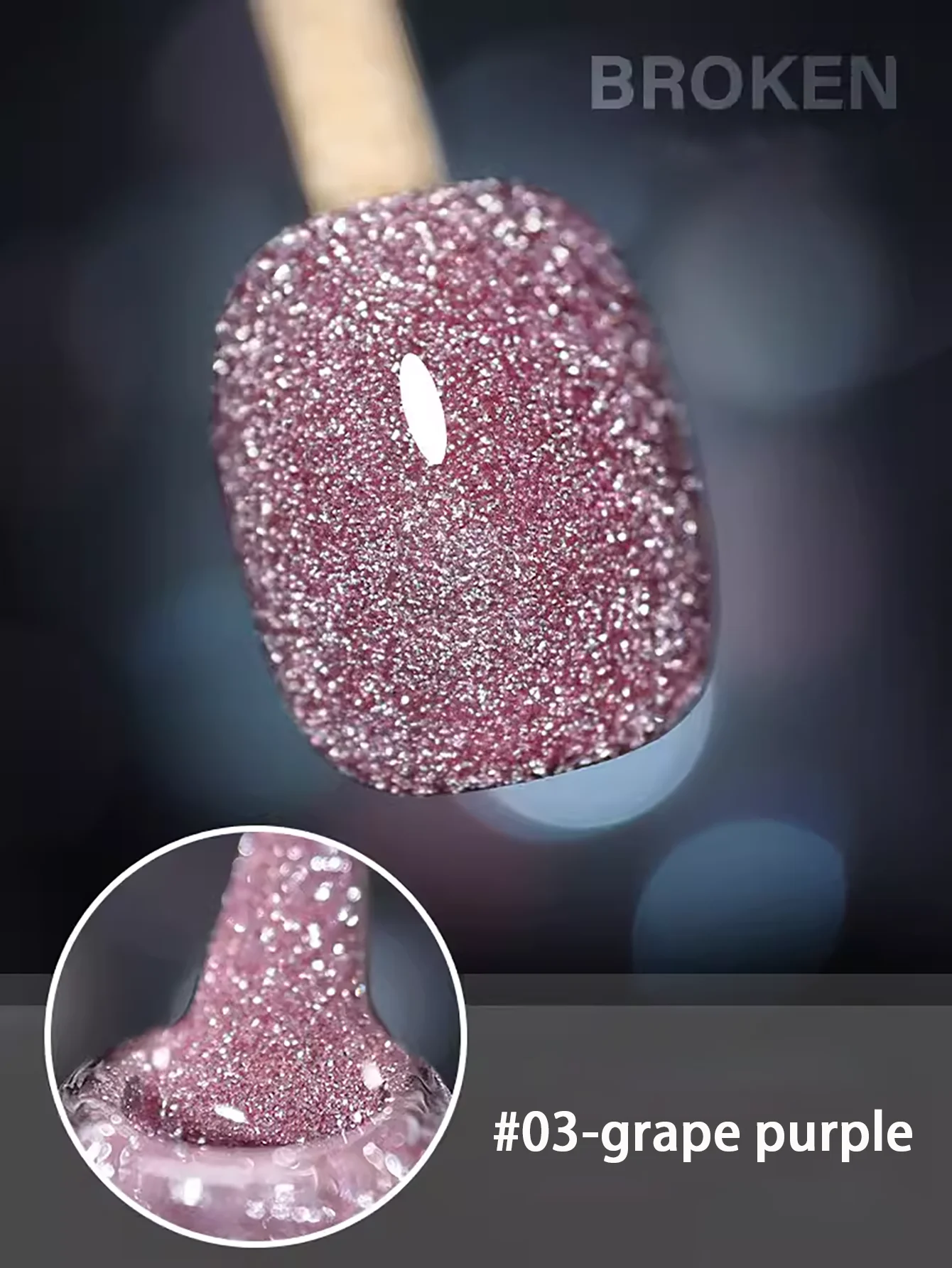 10ML 1-12 Stück Roter Nagellack mit Zerkleinerten Diamanten, Weißer Glitzer-Nagellack mit Hoher Dichte – Detail 27