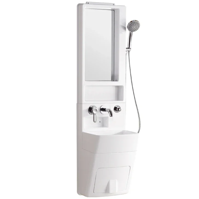 

Bathroom Mini and Simple Apartment Wall-Mounted Wash Basin Shower