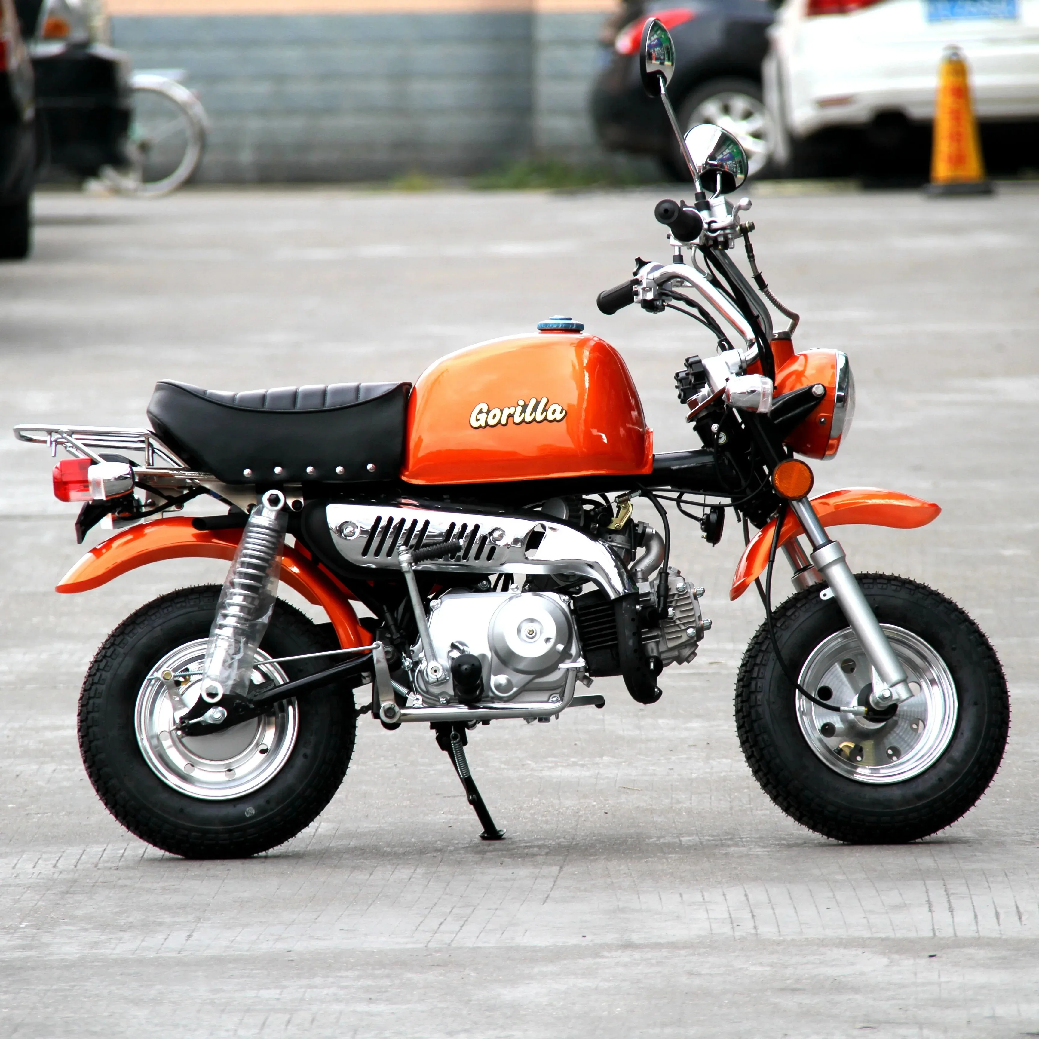 110/125CC 4stoke Air Cooled New Discount High Quality Semi Automatic Motorcycle Gorilla Bike Orange In Stock 2