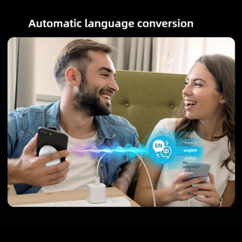 AI 102 Intelligent AI Mobile Assistant 50 Languages Bluetooth Voice Translator Portable Audio Photo Recognition Translation