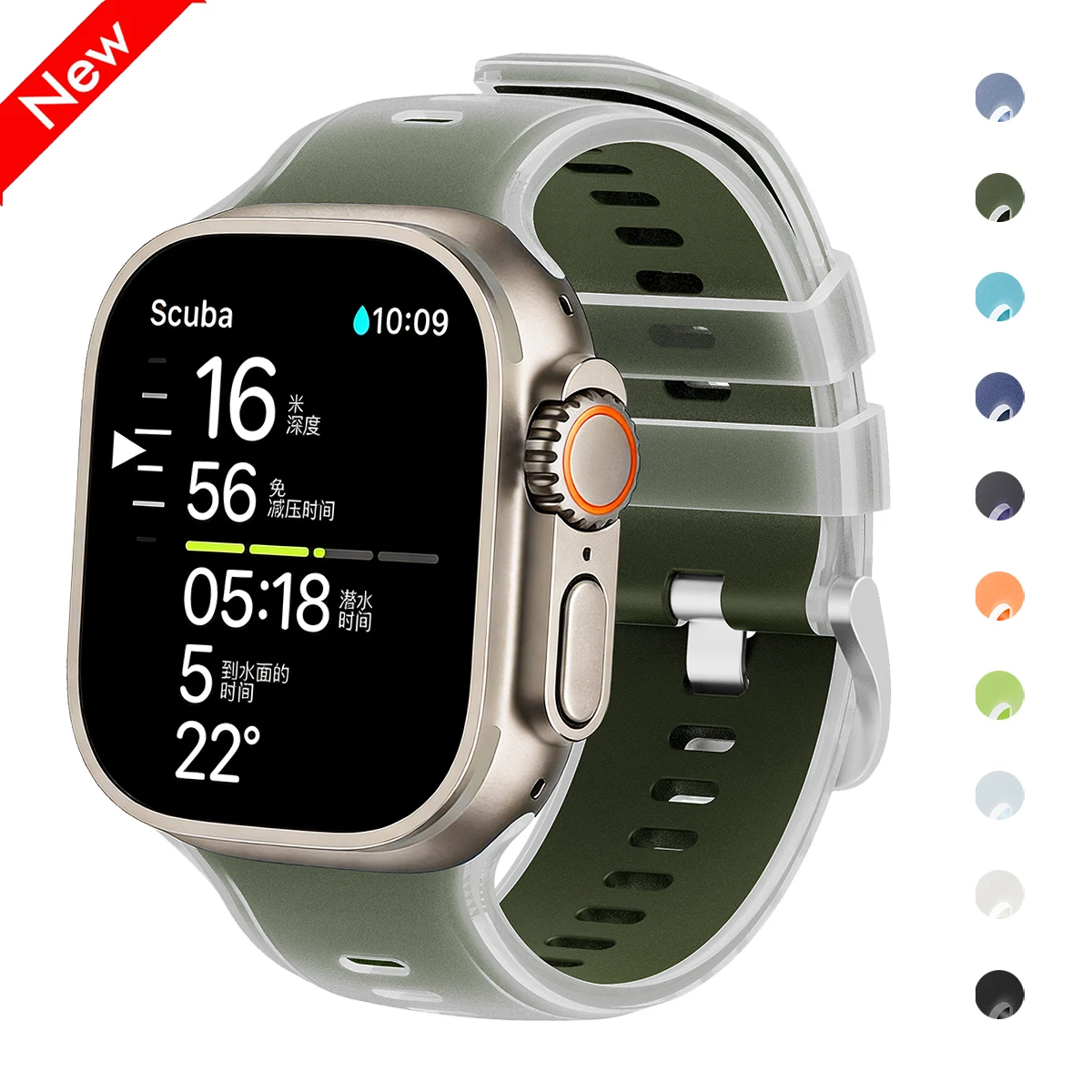Premium Silicone Watch Strap - Flexible and Durable Wristband Accessory