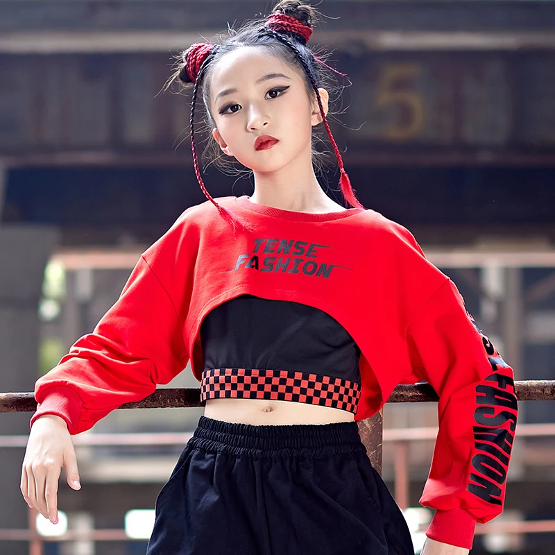 thumbnail image 2 of Lontakids Girls Hip Hop Dance Outfit 2-Piece Set - Camo Jogger Pants & Crop Top For Street Jazz Dance 2 of 9