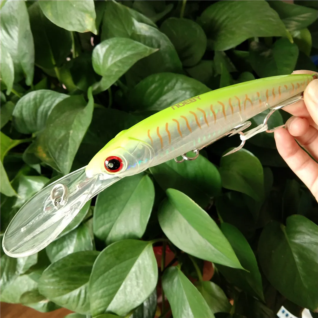 NOEBY 3pcs 140mm 52g Slow Sinking 160mm 73g Minnow Fishing Lures Artificial Bait Trolling Wobblers Sea Fishing Lure