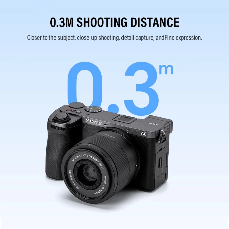 Viltrox 25mm F1.7 에어 오토 포커스 APS-C 프라임 렌즈(후지 XF 니콘 Z E 마운트 미러리스 카메라 ZV?E10 α6700 FX30 X?S20용)